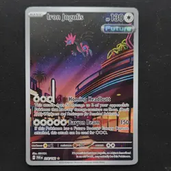 Pokemon Iron Jugulis Illustration Rare Holo SV04 Paradox Rift 216/182 Future - Image 1