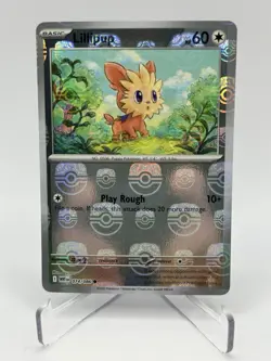 Lillipup (Master Ball Pattern) 074/086 Sv: White Flare Holo Pokemon TCG - Image 1