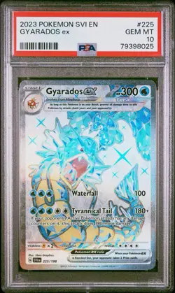 2023 POKEMON SVI EN-SCARLET & VIOLET ULTRA RARE #225 GYARADOS EX PSA 10 - Image 1