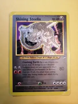 Pokemon SHINING STEELIX 112/105 - NEO DESTINY SET HOLO - Damaged - Image 1