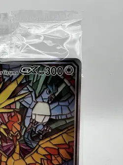 2019 Pokemon Moltres Zapdos Articuno GX #SM210 Stained Glass Promo Sealed - Image 3