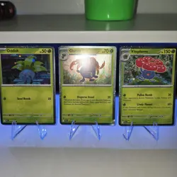 Pokemon Phantasmal Flames Oddish Gloom , Vileplume Cosmos Holo Promo Swirls - Image 1