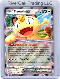 Pokemon POR EN - Meowth EX #062/088 Near Mint or Better - Image 1