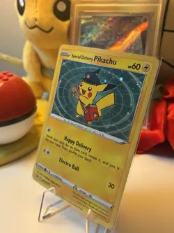 Pokemon Special Delivery Pikachu - SWSH074 Promo - Image 1