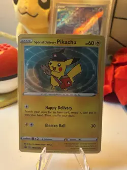 Pokemon Special Delivery Pikachu - SWSH074 Promo - Image 2