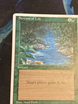 Stream of Life Common 4th Edition 1995 Magic The Gathering MTG - Image 2
