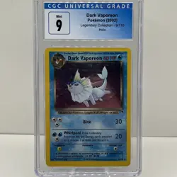 Pokemon Dark Vaporeon Holo #9 CGC 9 - Image 1
