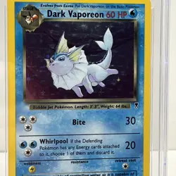 Pokemon Dark Vaporeon Holo #9 CGC 9 - Image 2