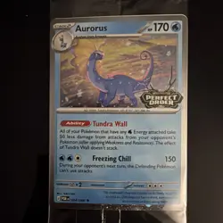 Aurorus 024/088 Cosmo Holo Perfect Order Stamped Promo SEALED Pokemon TCG - Image 1