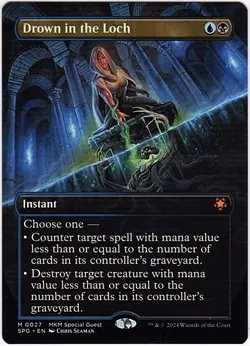 MTG Murders at Karlov Manor Drown in the Loch Special Guest Borderless (Mythic) - Image 1