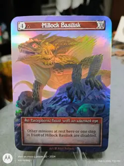 Sorcery: Contested Realm - Beta Exceptional FOIL - HILLOCK BASILISK NM - Image 1