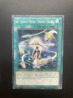 Yugioh Sky Striker Mecha - Hornet Drones MP19-EN263 1st Edition Common LP - Image 1