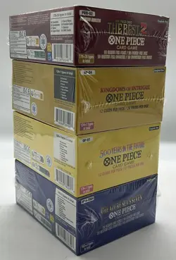 Lot of (4) Assorted One Piece Booster Boxes SEALED OP-04/07/14 + PRB-02 NEW - Image 3