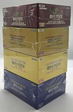 Lot of (4) Assorted One Piece Booster Boxes SEALED OP-04/07/14 + PRB-02 NEW - Image 4