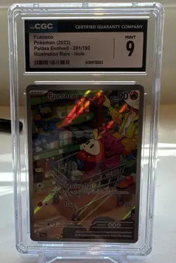 Pokemon Fuecoco 201/193 Paldea Evolved Illustration Rare Holo CGC 9 Card - Image 1