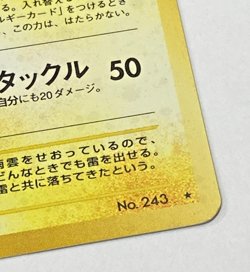 Auth Pokemon Card Raikou LV.40 No.243 Old Back Japanese from Japan - Image 3