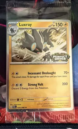 Pokemon Luxray 028/088 POR Stage 2 Promo Regular Gleam Eyes HP 150 2026 card - Image 1