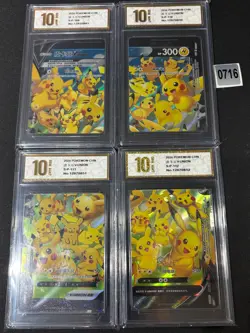 Pikachu V-union Promo 109/S-P - 112/S-P Combination Set - Pokemon Card Grade 10 - Image 1