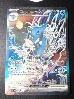 Kingdra ex shrouded fable Promo Card, near mint, pre-owned - Image 2