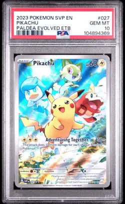 PSA 10 Pikachu 027 Sv: Scarlet & Violet Promo Cards Holo - Image 1