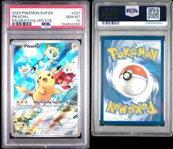 PSA 10 Pikachu 027 Sv: Scarlet & Violet Promo Cards Holo - Image 3
