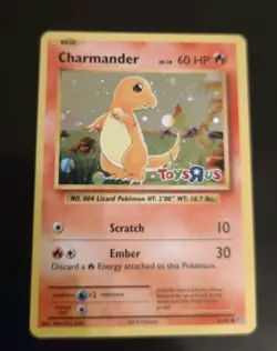 Pokemon Charmander Toys R Us Promo Holo Basic Card English 60 HP 91/108 - Image 1