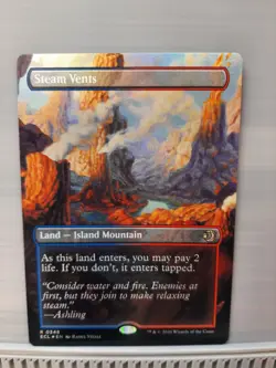 Steam Vents (Borderless) Lorwyn Eclipsed Foil MTG 348 - Image 1