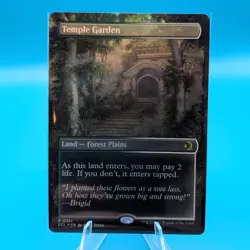 Temple Garden (Borderless) - FOIL, NM, English Lorwyn Eclipsed MTG Magic - Image 2
