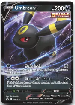 Umbreon V SWSH203 Holo Promo Sword & Shield Promo Pokemon Near Mint - Image 1
