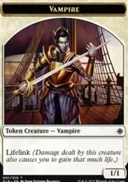 Vampire Token Light Play, English Magic the Gathering MTG Ixalan - Image 1