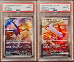 PSA 10 Latios Latias AR SAR SEQ set Japanese Paradise Dragona SV7a Pokemon Card - Image 1