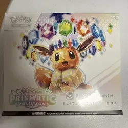 2025 Pokemon Prismatic Evolutions Pokemon Center Sealed ETB Elite Trainer Box - Image 1
