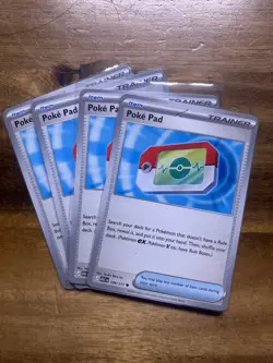 Pokemon Ascended Heroes Trainer Poke Pad 198/217 NM/Pack Fresh Playset - Image 1