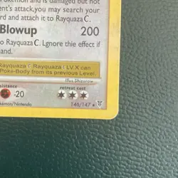 Pokemon Rayquaza C LV.X 146/147 Supreme Victors Ultra Rare Holo Level Up 2009 - Image 4