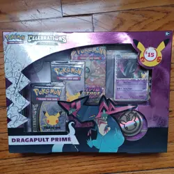 Pokemon TCG Celebrations Collection: Dragapult Prime Box [2021] [Brand New!] 820650809385 - Image 1