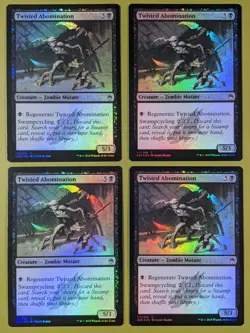 FOIL Twisted Abomination x4 Masters 25 4x MTG Magic the Gathering - Image 1