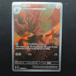 Pokemon Scizor Full Art Illustration Rare Holo SV03 Obsidian Flames 205/197 - Image 1