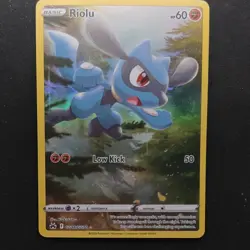Pokemon Riolu Full Art Ultra Rare Holo Crown Zenith Galarian Gallery GG26/GG70 - Image 1