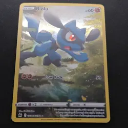 Pokemon Riolu Full Art Ultra Rare Holo Crown Zenith Galarian Gallery GG26/GG70 - Image 2