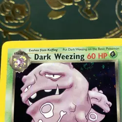 1st Edition Dark Weezing HOLO SWIRL Team Rocket Rare Pokemon Mint/NM #31/82 - Image 2