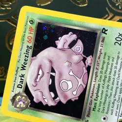 1st Edition Dark Weezing HOLO SWIRL Team Rocket Rare Pokemon Mint/NM #31/82 - Image 4