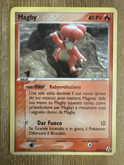 Pokemon -- Ex Legend Maker -- Magby -- 58/92 -- LP ITALIAN - Image 1