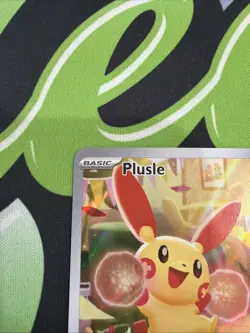 Pokemon TCG Plusle SV04 193/182 Illustration Rare Holo Basic 70 HP English 2023 - Image 2