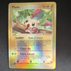 Pokemon TCG Plusle 8/97 - EX Sandstorm - Rare - Reverse Holo - 2003 - 50 HP - Image 1