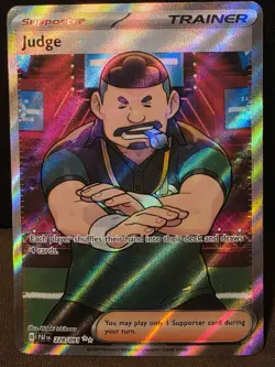 Judge Ultra Rare Holo Full Art #228/091 Pokemon TCG Paldean Fates Near Mint - Image 1