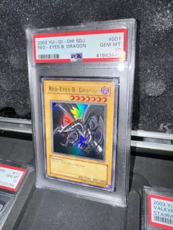Yu-Gi-Oh! Red-Eyes B. Dragon Starter Deck Joey Unlimited SDJ-001 PSA 10 Gem Mint - Image 1