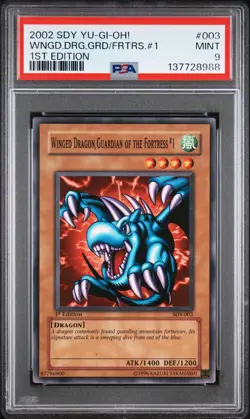 2002 1ST ED #003 WINGED DRAGON, GUARDIAN OF THE FORTRESS #1 PSA 9 - Image 1