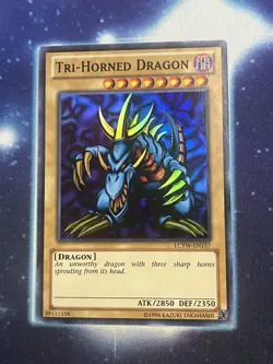 Yugioh Tri-Horned Dragon LCYW-EN157 Super Rare NM - Image 1