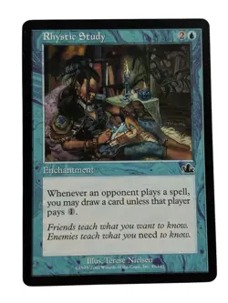 MTG Rhystic Study NM Prophecy Magic the Gathering - Image 1