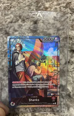 Shanks (2025 PSA Magazine Promo) OP09-001 One Piece Promotion Cards Foil - Image 1